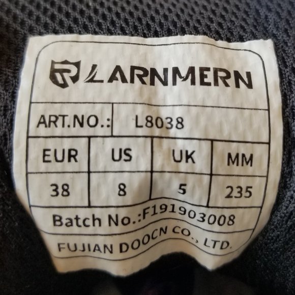 Larnmern safety shoes / Steel Toe Lightweight Breathable Women Size 8 - Picture 6 of 6
